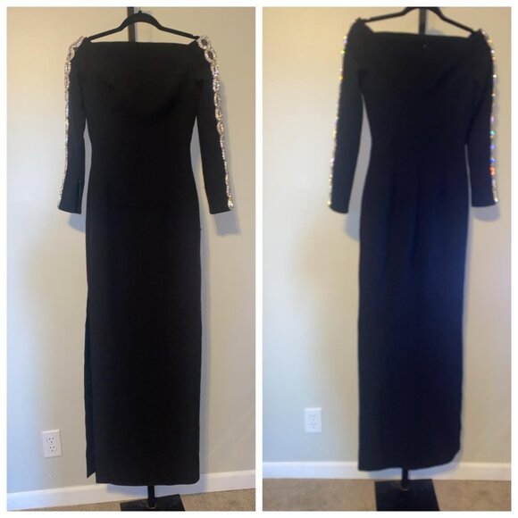 Safiyaa - Maimie embellished crepe gown - Picture 2 of 12